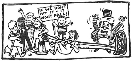 If we don't hit it - it will fall cartoon