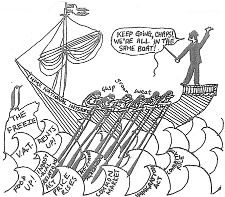 All in the same boat cartoon
